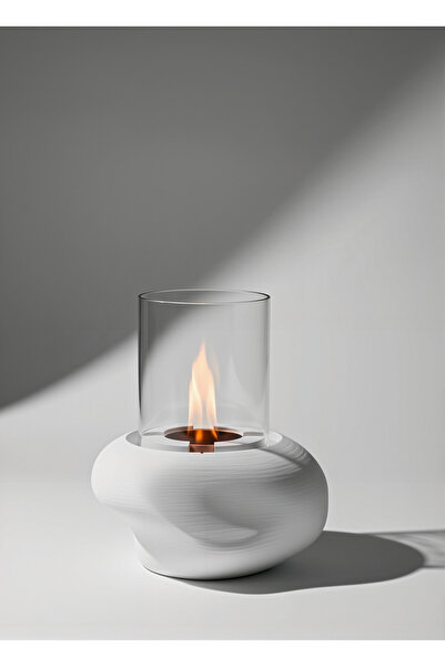 BEBÜTO Masaüstü Bacasiz Beton Şömi̇ne-500ml Yakit