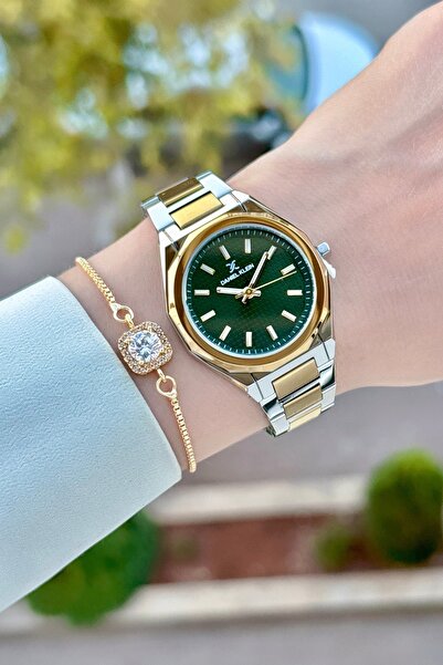 Daniel Klein Kadranı Yeşil Kordonu Sarı Gri Renk Ayarlanabilir Kordonlu 33 Mm...