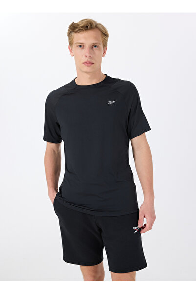 Reebok CN 1026 KANYA TEE Siyah Yuvarlak Yaka Regular Fit Düz Erkek T-Shirt
