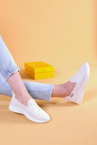 layki Γυναικεία κλασικά καλοκαιρινά casual παπούτσια Ciragio White Colored