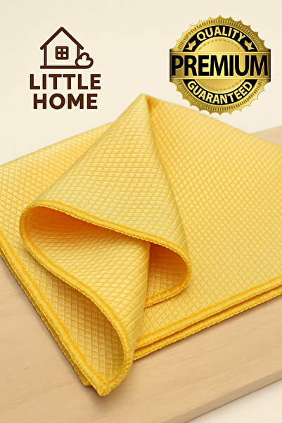 Little Home Mikrofiber Mikrofiber Baklava Desen İz Bırakmaz Cam Temizlik Bezi...