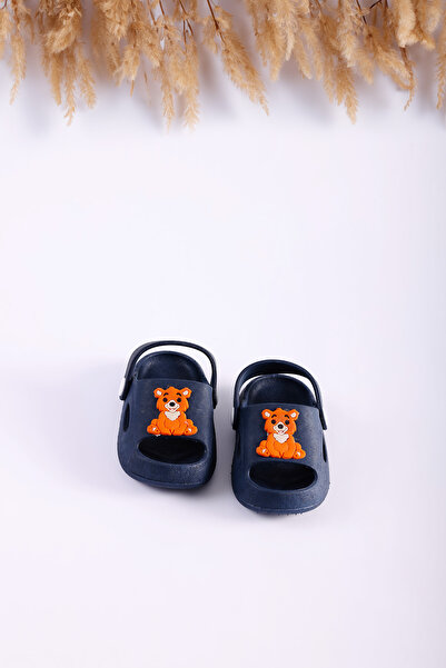 Modafadır Children's Navy Blue Orthopedic Non-Slip Sole Children's Sandals Sl...