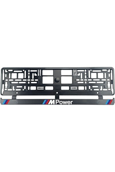 OEM Set 2 bucati, suport numar inmatriculare Carbon, BMW MPower