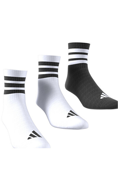 adidas Beyaz - Siyah Erkek Çocuk Çorap D1349-LK RIB 3PP SO