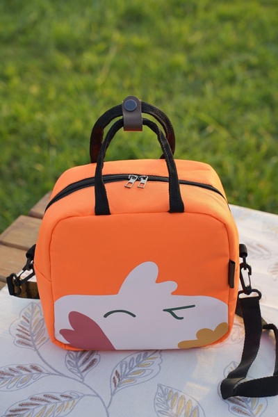 ALTINPAMUK THERMAL FEEDING BAG Thermal Insulated Waterproof Food Carrying Lunch Box with Hanger ORANGE-Fİ