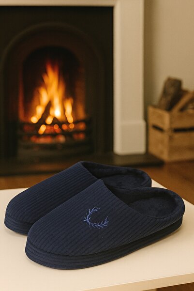 Moda Frato VELVET Erkek Ev Terliği Ses Yapmayan Taban Yünlü Terlik