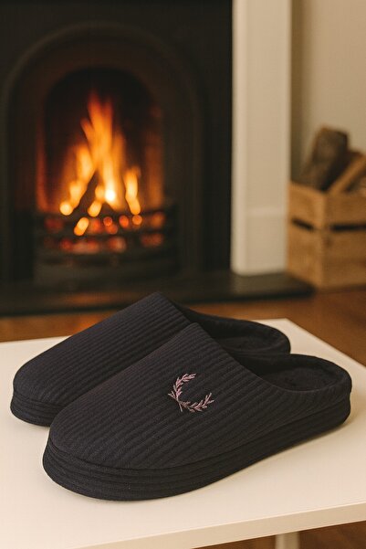 Moda Frato VELVET Erkek Ev Terliği Ses Yapmayan Taban Yünlü Terlik