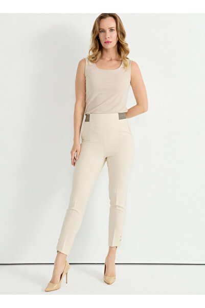 Selen Normal Bel Standart Taş Kadın Pantolon 25YSL5385
