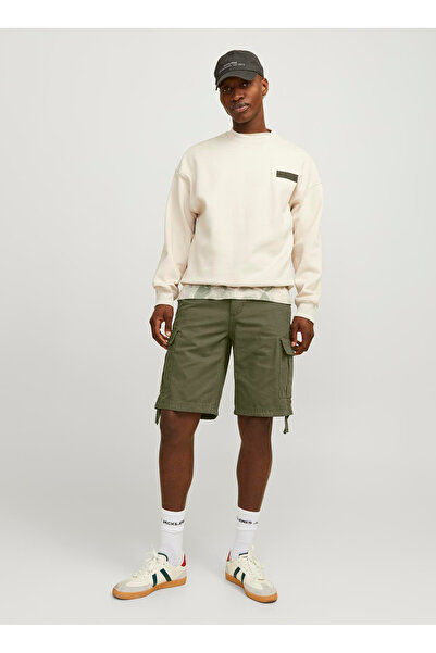 Jack & Jones Yeşil Erkek Kargo Şort 12248685_JPSTCOLE BARKLEY CARGO SHO