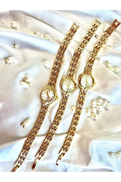 FEYSER ساعة يد نسائية دائرية كلاسيكية بسلك معدني بسيط