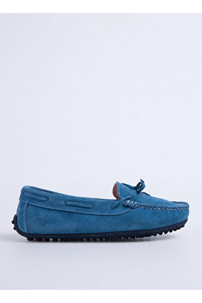 Fabrika Deri Mavi Kadın Loafer D-RARON