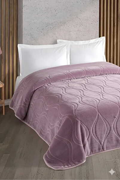 Taç Kristal Tek Kişilik Kalın Kabartma Emboss Battaniye