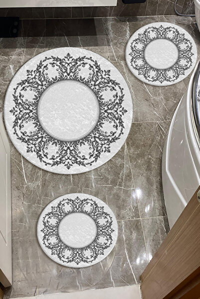 Evperest Banyo Paspas Seti Dual Gri Model