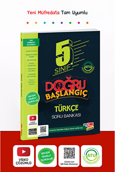Dikkat Atölyesi Yayınları 5 Sınıf Doğru Başlangıç Türkçe Soru Bankası