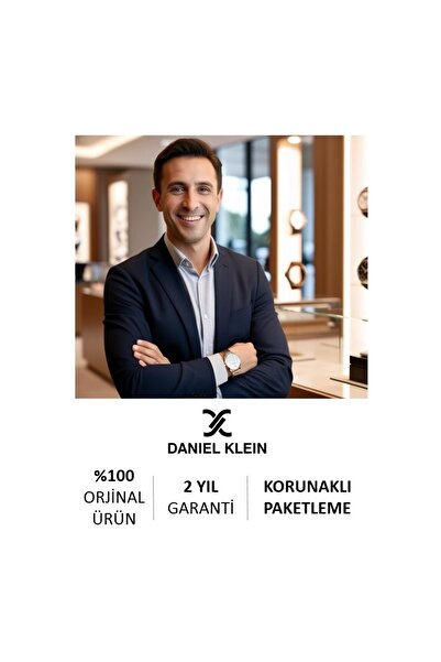 Daniel Klein Gümüş-gold Çelik Kordon,içi Yeşil,su Geçirmez, Klasik Kadın Kol Saati-3