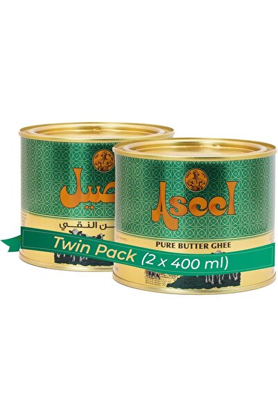 ASEEL سمن نقي، عبوة مزدوجة من قطعتين × 400 مل