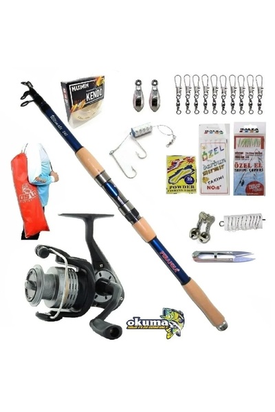 Okuma Revenger Rv-40 Piranha Ultimate 270cm 50-100gr Kıyı Spin Olta Takımı Seti