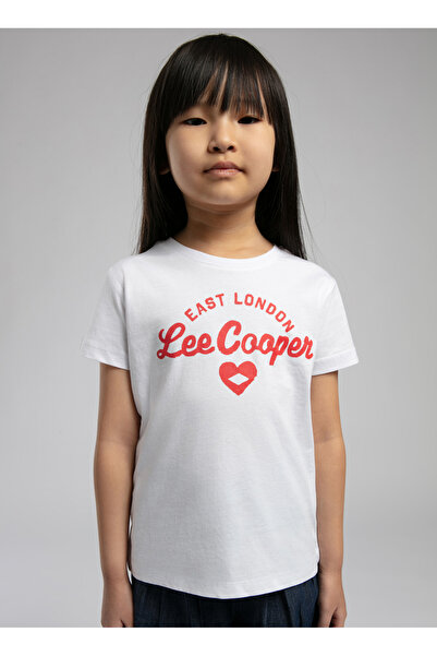 Lee Cooper Τυπωμένο λευκό μπλουζάκι για κορίτσια 252 LCG 242006