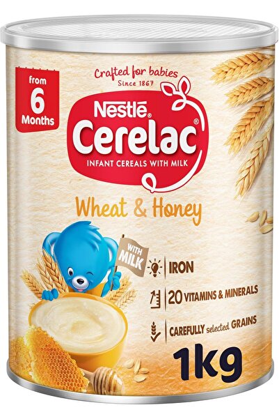 Cerelac Nestle Cerelac Infant Cereals with Iron + Wheat & Honey From 6 Months...