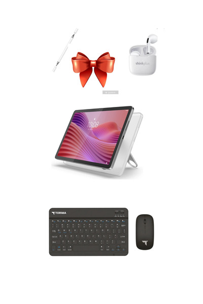 LENOVO Tab M10 4gb 128gb 10.1" tablet+kılıf+klavye+mouse+kulaklık+kalem
