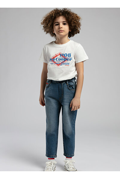 Lee Cooper بنطال جينز للأولاد بالون بينيتا أزرق متوسط