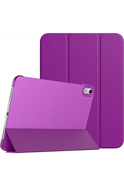 Fibaks İpad 11 A16 2025 10. Nesil 10.9 Uyumlu Kılıf Pu Ön Arka Tam Koruma Standlı Katlanabilir Smart Kapak