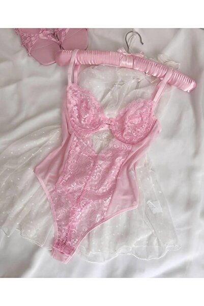 Fanwet Γυναικείο φανταχτερό εσώρουχο με δαντέλα και στρινγκ