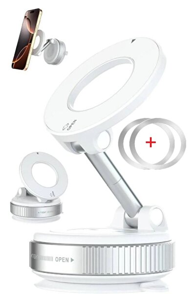 PSGT Araç içi /Her Yerde Kullanılabilen Magsafe Kilitli Vakum Telefon Tutucu ...