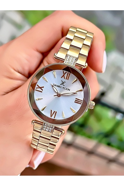 Daniel Klein New Season Cut Glass Waterproof Steel Band Women's Wristwatch