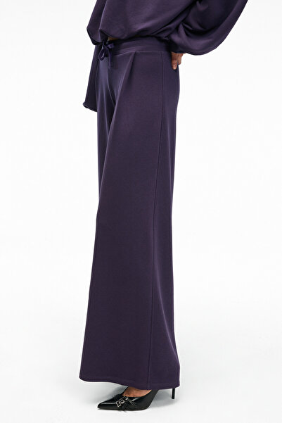 GRIMELANGE ORMIRA Γυναικείο Oversize Fit Μωβ Φούτερ με Πλαϊνές Τσέπες Ελαστική Μέση