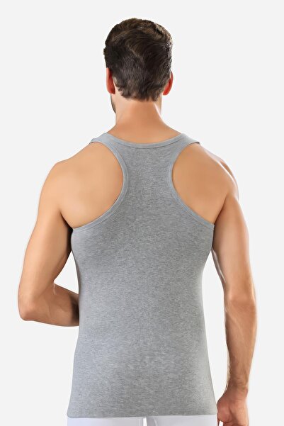Arma Yıldız Men's Cotton Athlete Rambo Singlet Gray 3 Pack