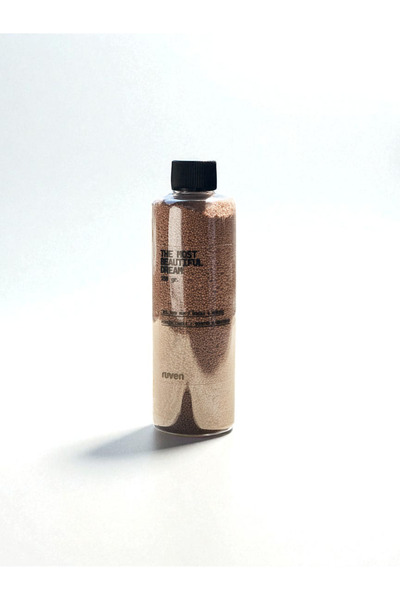 ruven Amber Aromalı İnci Tozu Mum (20 adet fitil ile) Kokulu 150 gram Şişe İn...