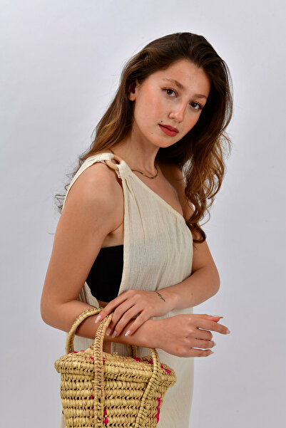 Merfico One Shoulder Pareo Beach Dress - Ring Detail, Size S-M