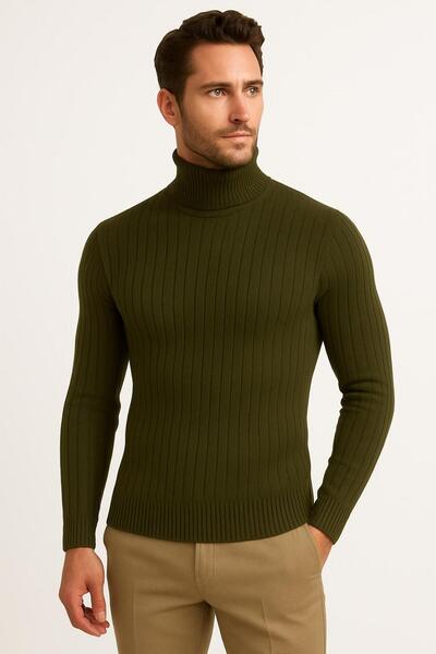 golden toptan Knitwear Tie-Neck Sweater