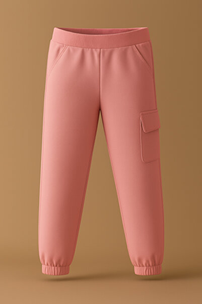 ESİLA KİDS Κοριτσίστικο Σετ Φούτερ με κουκούλα και Φούτερ Cargo Pocket 2 τεμαχίων Αθλητικό Συνδυασμός 4-8 ετών