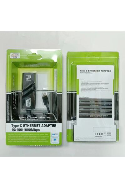 evotech Type-C Ethernet Converter Gigabit USB 3.0 10/100/1000 Supported