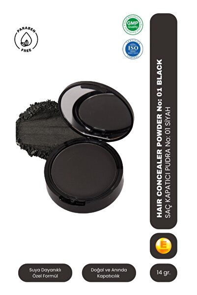 Folixen Suya Dayanıklı Saç & Sakal Kapatıcı Pudra – Dip Boya Etkili- Beyaz Kapatıcı - Dolgunlaştırıcı -Topik