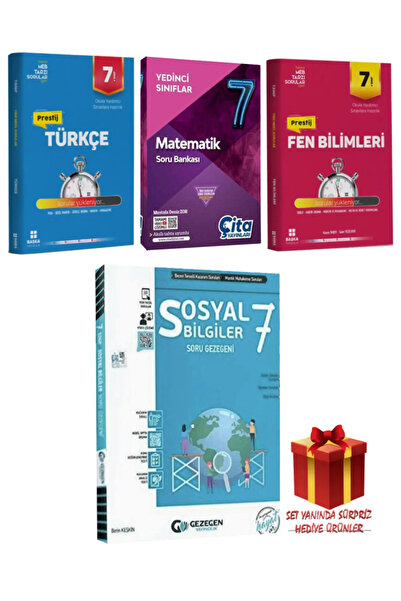 Başka Yayıncılık 7. Sınıf Seti:Türkçe+Matematik+Sosyal Bilgiler+Fen Bilimleri...