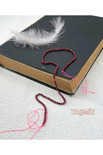 Taş-Mir Lâl Garnet Taşı 3 mm Dizi
