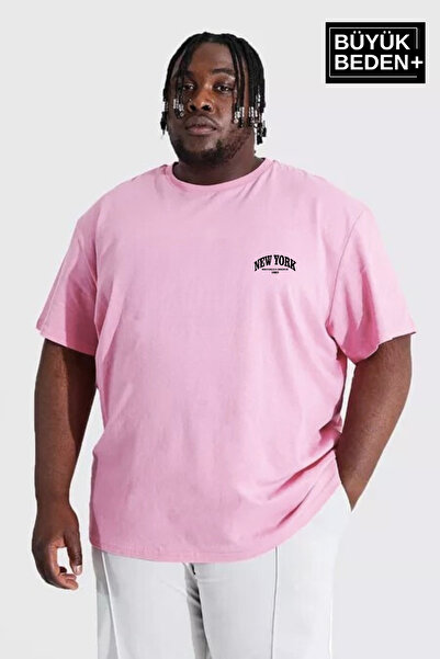 Superlife Tricou cu gât rotund cu imprimeu New York pentru bărbați, mărime ma...