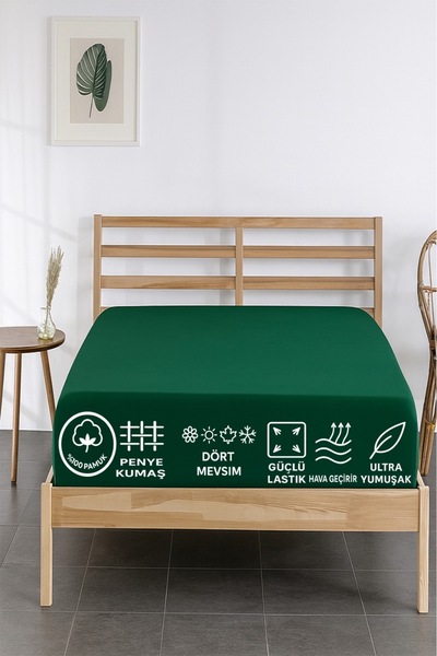 charmmoda Premium Combed Cotton Fitted Bedsheet 100% Cotton Luxury Combed Cotton Single/Dual Size Premium Combed Cotton Bedsheet