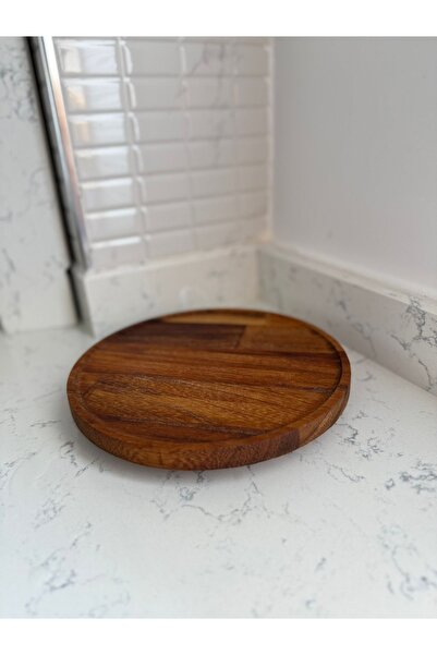 Şen Mobilya Wooden Stand Presentation Holder Walnut Color