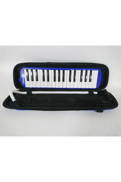 CREMONIA CR32BL-12 MELODİKA 32 TUŞLU MAVİ RENK 12 Lİ PAKET EVA ÇANTA