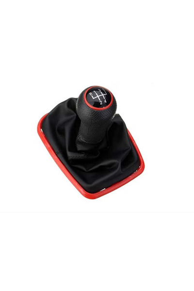 OEM Buton/piuliță schimbător viteze compatibil VW GOLF 4, cadru roșu 12 mm