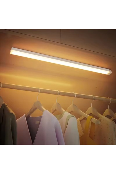 erşahaydınlatma 30 Cm Beyaz Renk Pır Hareket Sensörlü Şarjlı Led Aydınlatma