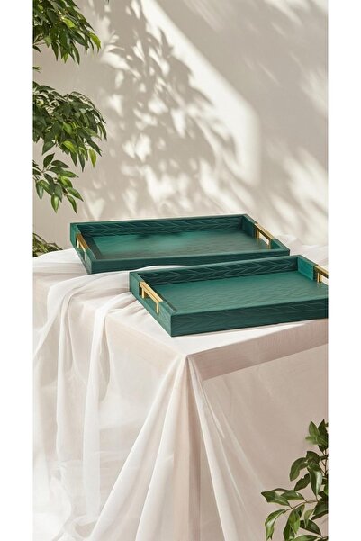 Generic Luxury Design Multi-Purpose Tray Set - Small 41 x 31 cm / Large 45 x 35 cm