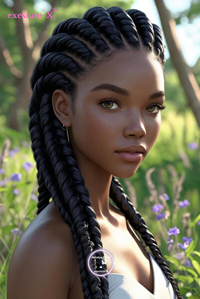 X-Pression شعر صناعي للجدائل الأفريقية والراسا 165 جرام 210 سم رقم 1 أسود