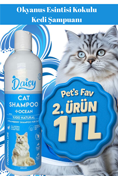 Pets Fav Okyanus Esintisi Kokulu Tüy Sağlığını Destekleyen Derin Temizleyici ...
