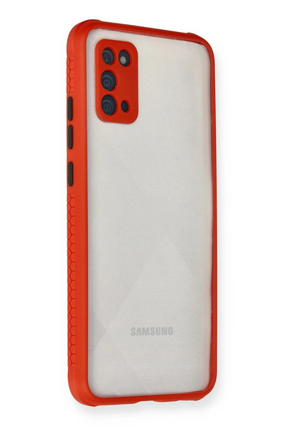 NewFace Sptrns Samsung Galaxy A02S Case Miami Transparent Silicone (150816) - Red