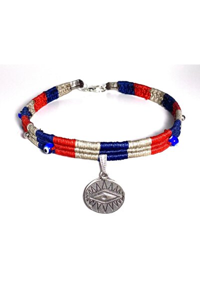 She Sells Kuçiko Nazar Boncuğu ve Göz Detaylı Sallanan Charmlı Çok Renkli Köpek Kolyesi